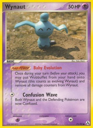 Wynaut (71)/92 Common Reverse Holofoil