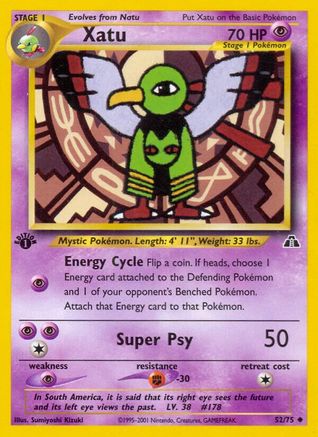 Xatu (52)/75 Uncommon 1st Edition