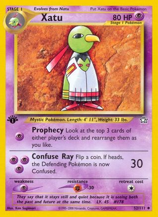 Xatu (52)/111 Uncommon 1st Edition