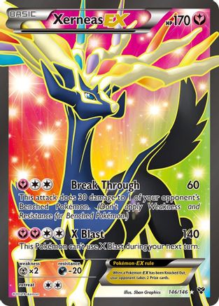 Xerneas EX (146 Full Art) (146)/146 Ultra Rare Holofoil