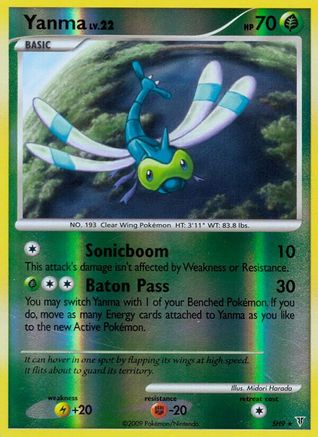 Yanma (Shiny) (SH9)/147 Shiny Holo Rare Reverse Holofoil