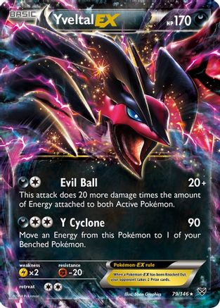 Yveltal EX (79)/146 Ultra Rare Holofoil