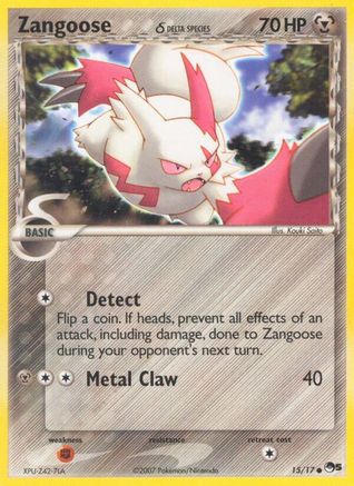Zangoose (Delta Species) (15)/17 Common Holofoil
