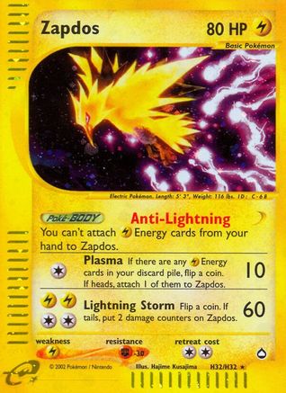Zapdos (H32) (H32)/147 Holo Rare Holofoil