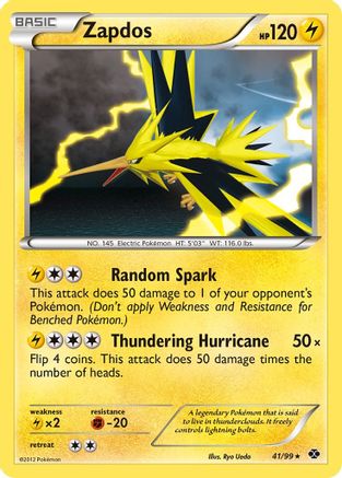 Zapdos (41)/99 Holo Rare Reverse Holofoil