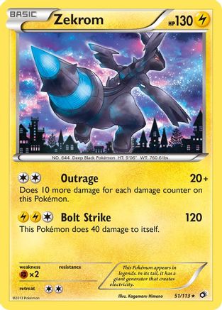 Zekrom (51)/113 Holo Rare Reverse Holofoil