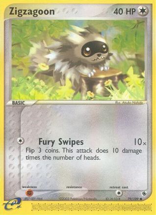Zigzagoon (79)/109 Common Reverse Holofoil