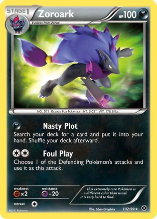Zoroark (102)/99 Secret Rare Holofoil
