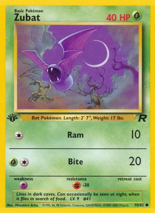 Zubat (70)/82 Common 1st Edition