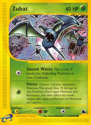 Zubat (117) (117)/144 Common Reverse Holofoil