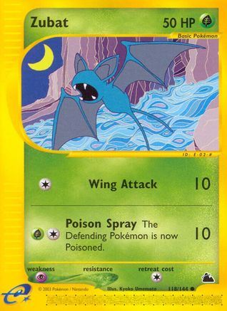 Zubat (118) (118)/144 Common Reverse Holofoil