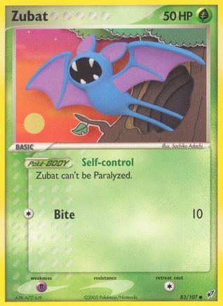 Zubat (83)/107 Common Reverse Holofoil