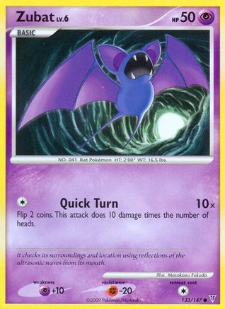 Zubat (133)/147 Common Reverse Holofoil
