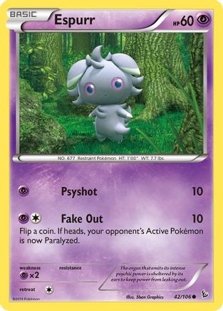 Espurr (42)/106 Common Reverse Holofoil