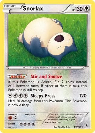 Snorlax (80)/106 Rare
