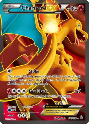 Moderately Played Charizard EX (100 Full Art) (100)/106 Ultra Rare Holofoil (Cabinet-MP)