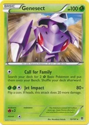 Genesect - 10/101 (BW Plasma Blast) (10) Holo Rare Holofoil