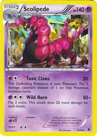 Scolipede - 40/98 (BW Emerging Powers) (40) Holo Rare Holofoil