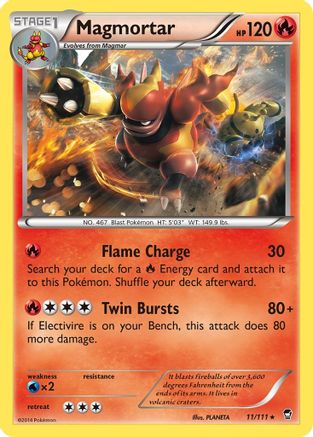 Magmortar (11)/111 Rare Reverse Holofoil