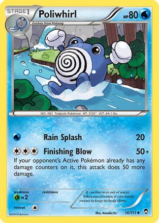 Poliwhirl (16)/111 Uncommon Reverse Holofoil
