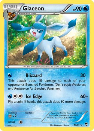 Glaceon (19)/111 Rare Reverse Holofoil