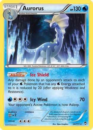 Aurorus (26)/111 Rare Reverse Holofoil
