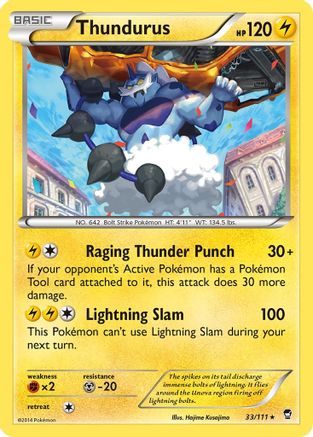 Thundurus (33)/111 Rare Reverse Holofoil