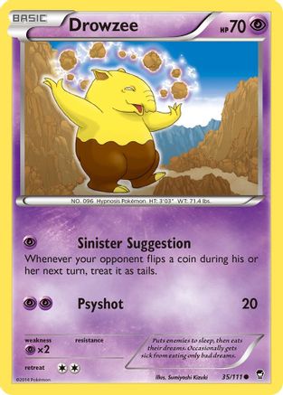 Drowzee (35)/111 Common Reverse Holofoil