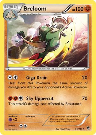 Breloom (50)/111 Rare Reverse Holofoil
