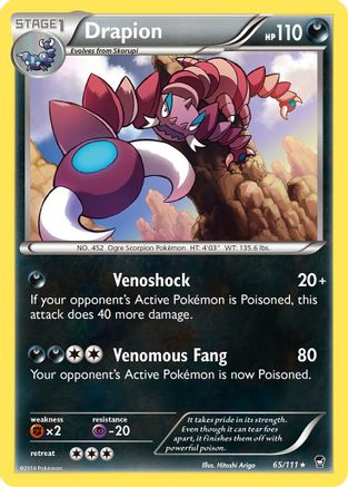 Drapion (65)/111 Rare Reverse Holofoil