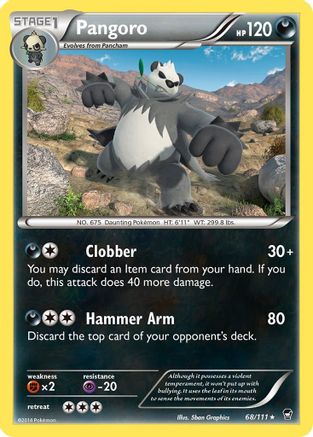 Pangoro (68)/111 Rare Reverse Holofoil