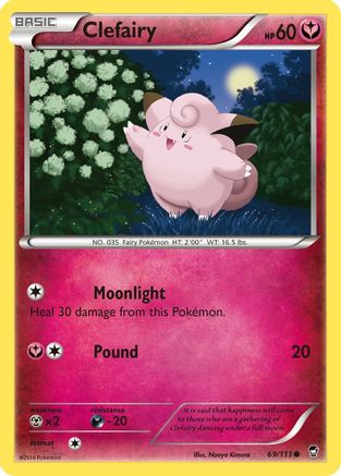 Clefairy (69) (69)/111 Common Reverse Holofoil