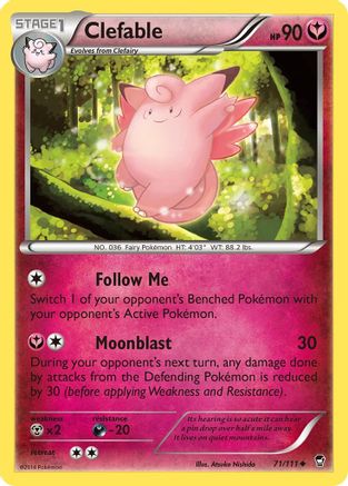 Clefable (71)/111 Uncommon Reverse Holofoil