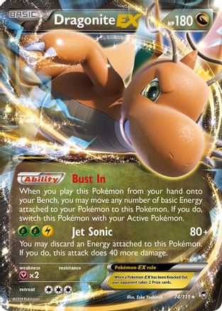 Dragonite EX (74)/111 Ultra Rare Holofoil