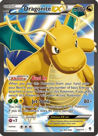 Dragonite EX (108 Full Art) (108)/111 Ultra Rare Holofoil