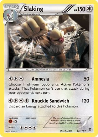 Slaking (83)/111 Holo Rare Reverse Holofoil