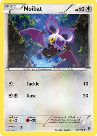 Noibat (87)/111 Common Reverse Holofoil