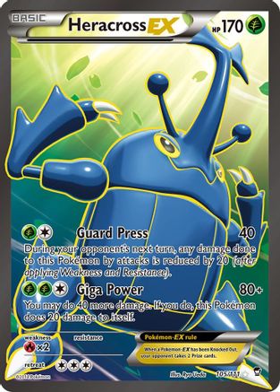 Heracross EX (105 Full Art) (105)/111 Ultra Rare Holofoil