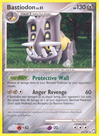 Bastiodon (21)/123 Rare Reverse Holofoil