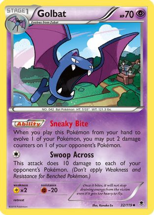 Golbat (32)/119 Uncommon Reverse Holofoil