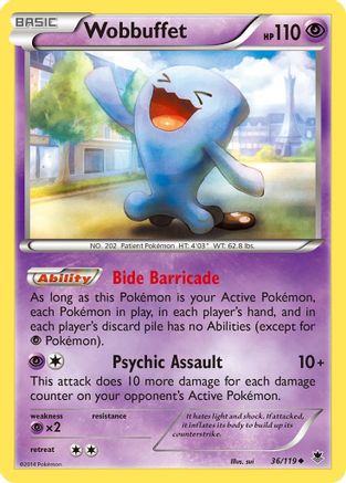 Wobbuffet (36)/119 Uncommon Reverse Holofoil
