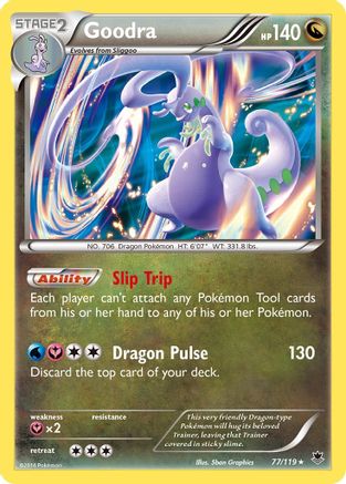 Goodra (77)/119 Holo Rare Reverse Holofoil