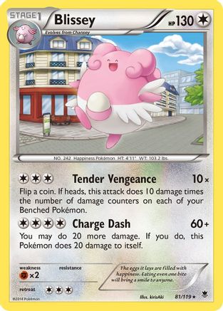 Blissey (81)/119 Rare Reverse Holofoil
