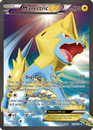 Manectric EX (113 Full Art) (113)/119 Ultra Rare Holofoil
