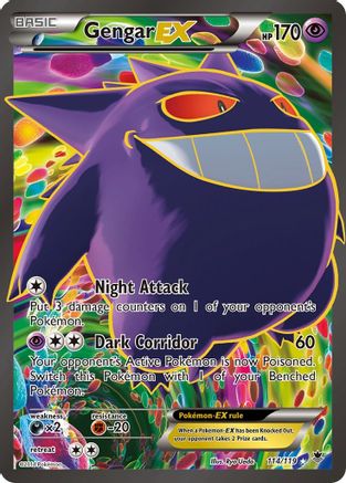 Gengar EX (114 Full Art) (114)/119 Ultra Rare Holofoil