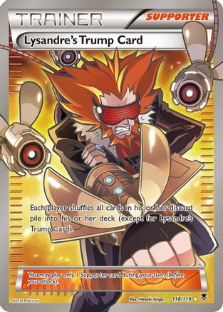 Lysandre's Trump Card (118 Full Art) (118)/119 Ultra Rare Holofoil