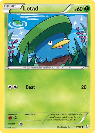 Lotad (10)/160 Common Reverse Holofoil