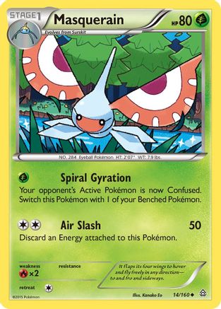 Masquerain (14)/160 Uncommon Reverse Holofoil