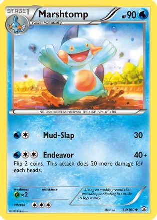 Marshtomp (34)/160 Uncommon Reverse Holofoil