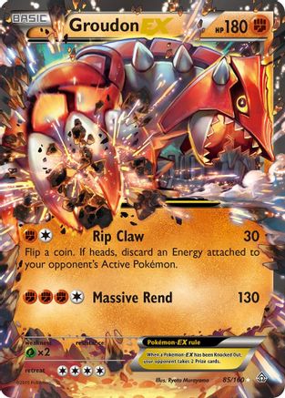 Groudon EX (85)/160 Ultra Rare Holofoil